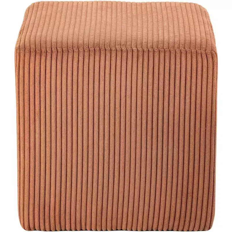Pouf/tabouret en tissu suédine de style nordique