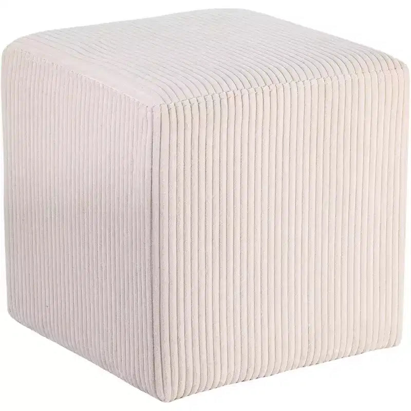 Pouf/tabouret en tissu suédine de style nordique