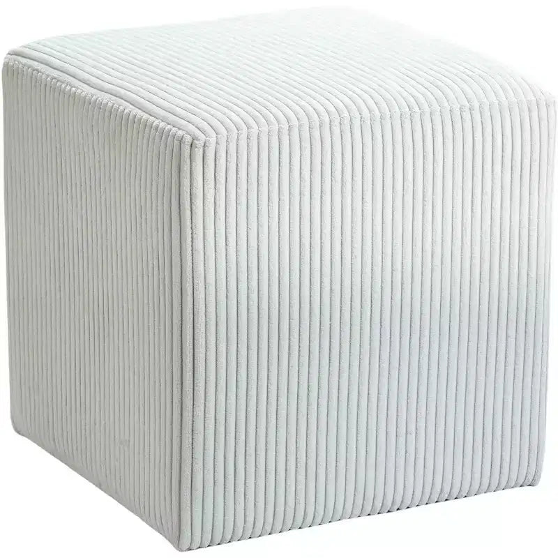 Pouf/tabouret en tissu suédine de style nordique