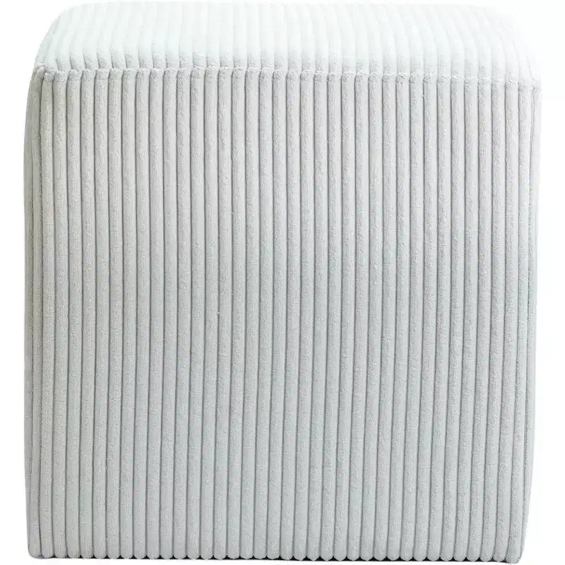 Pouf/tabouret en tissu suédine de style nordique