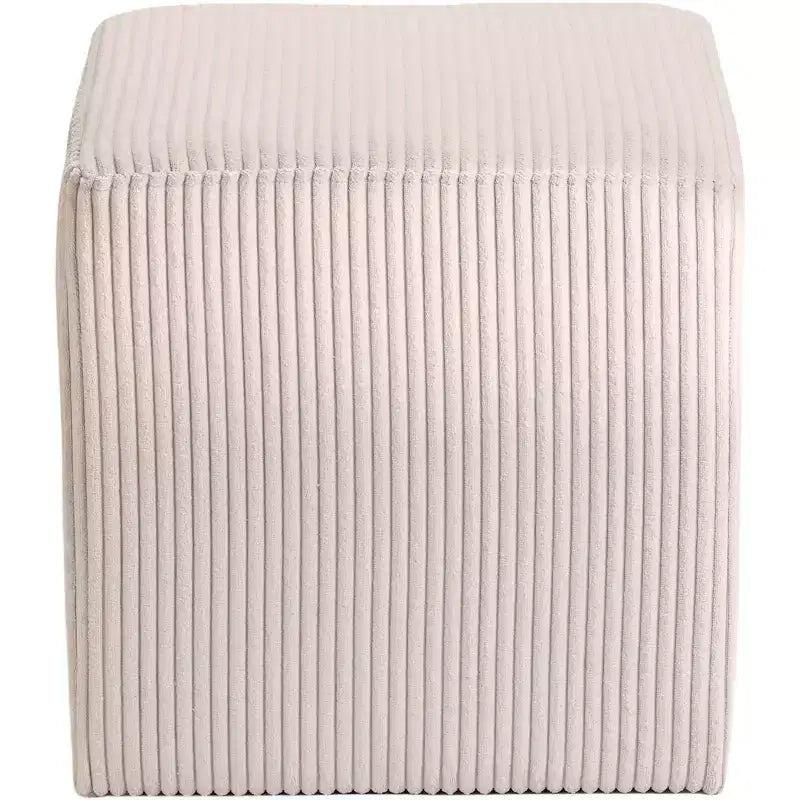 Pouf/tabouret en tissu suédine de style nordique