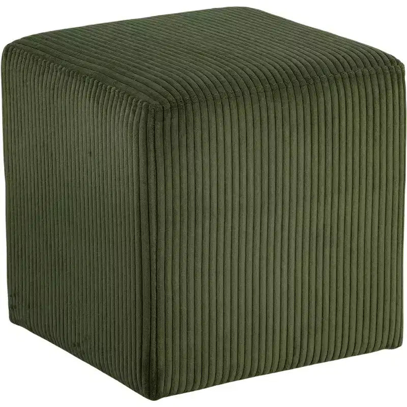 Pouf/tabouret en tissu suédine de style nordique