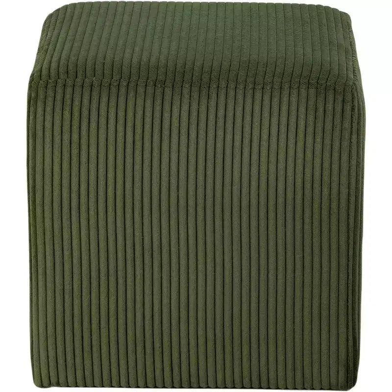 Pouf/tabouret en tissu suédine de style nordique
