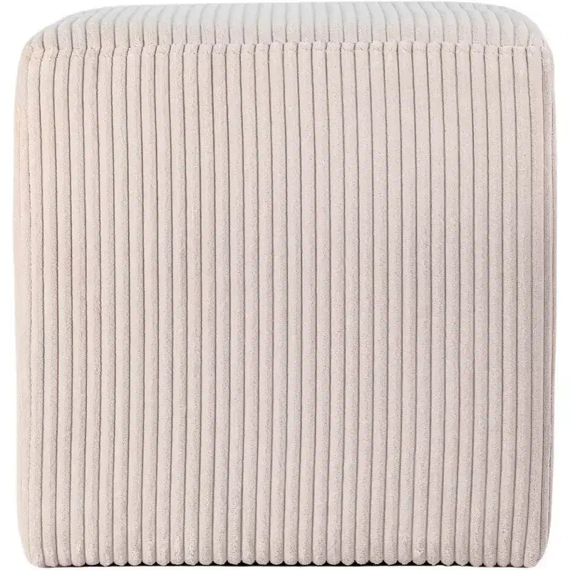 Pouf/tabouret en tissu suédine de style nordique