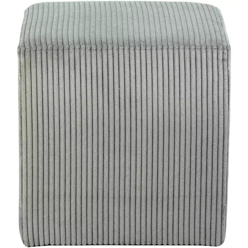 Pouf/tabouret en tissu suédine de style nordique