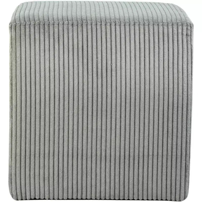 Pouf/tabouret en tissu suédine de style nordique