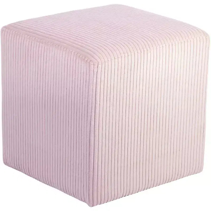 Pouf/tabouret en tissu suédine de style nordique