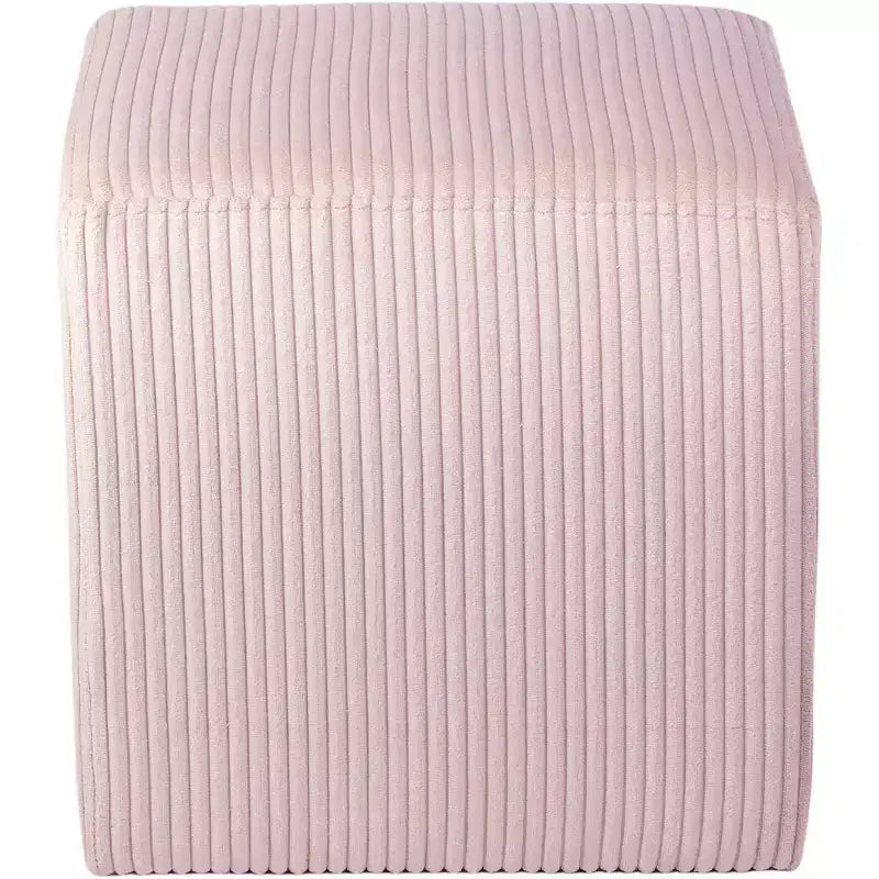 Pouf/tabouret en tissu suédine de style nordique