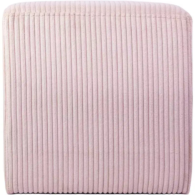 Pouf/tabouret en tissu suédine de style nordique