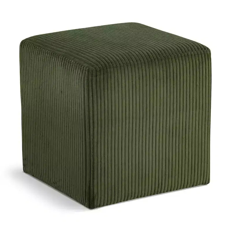 Pouf/tabouret en tissu suédine de style nordique