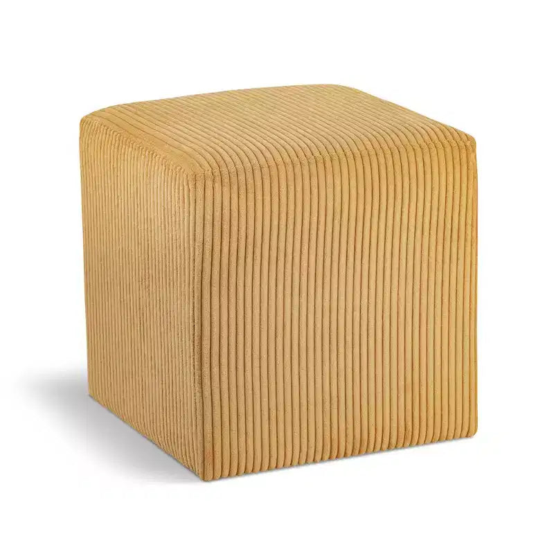 Pouf/tabouret en tissu suédine de style nordique