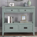 Konsole 36 Zoll, Landhausstil für den Eingangsbereich, Sideboard-Buffetschrank aus Massivholz, Sofatisch mit 4 Schubladen und 1 Ablageboden für Eingangsbereich, Flur und Küche
