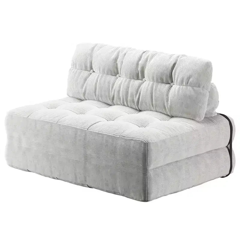 Canapé-lit pliant, canapé de sol pliant avec coussin en velours côtelé
