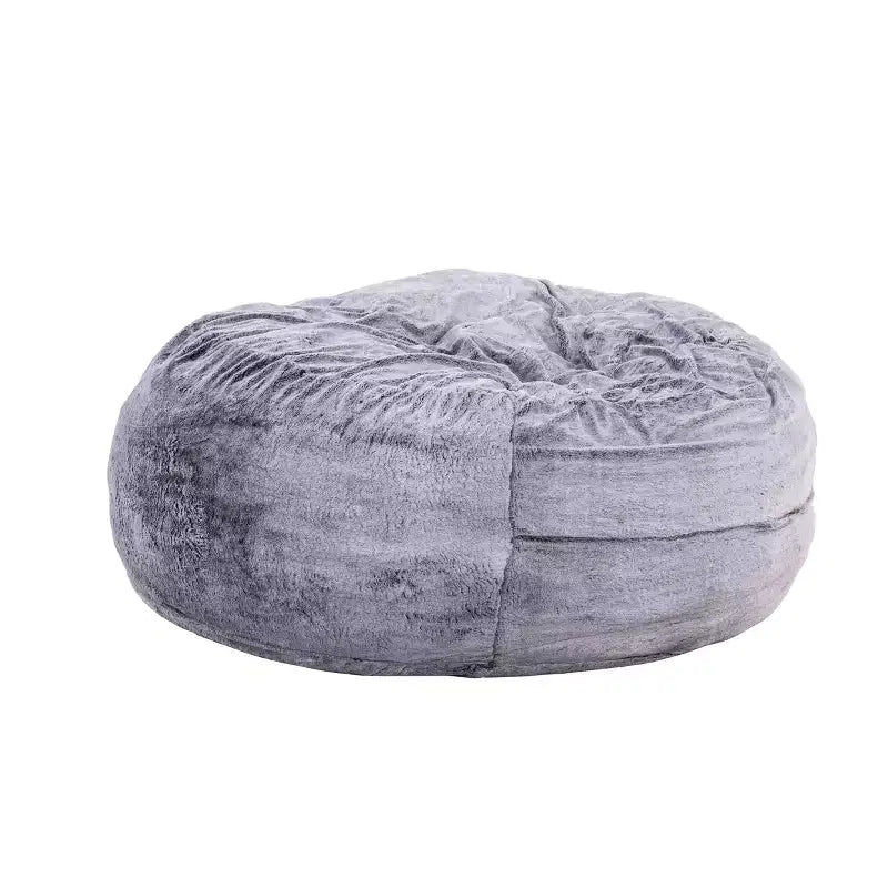 Runder Sitzsack aus dickem Cord, übergroßer weicher Sitzsack zum Entspannen