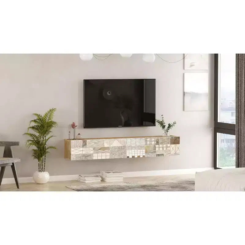 TV-Lowboard mit Stauraumfächern und Türen