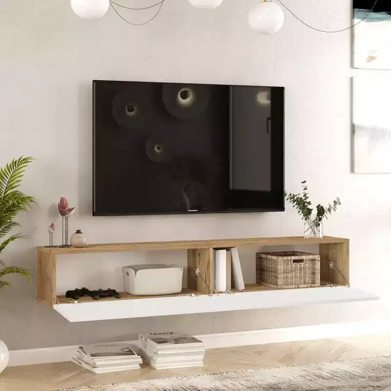 TV-Lowboard mit Stauraumfächern und Türen