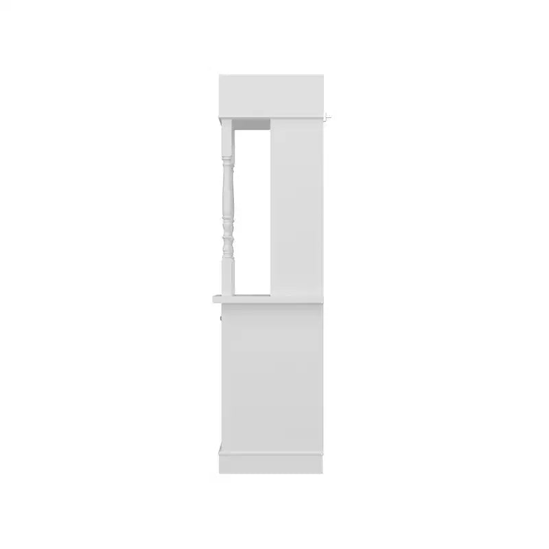 Grande vitrine et meuble de rangement blanc, étagères décoratives et tiroir, polyvalent pour la maison