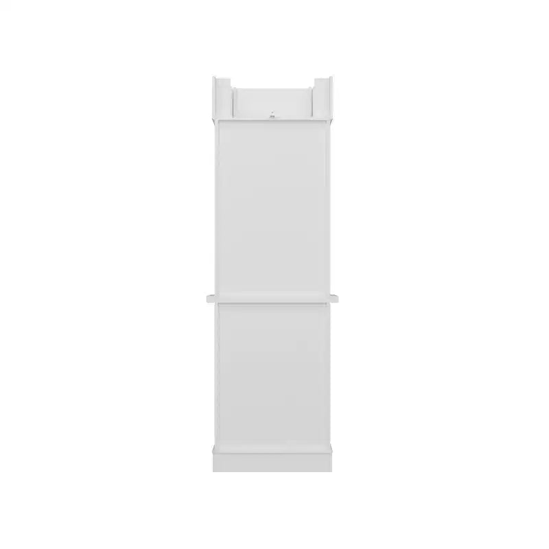 Grande vitrine et meuble de rangement blanc, étagères décoratives et tiroir, polyvalent pour la maison