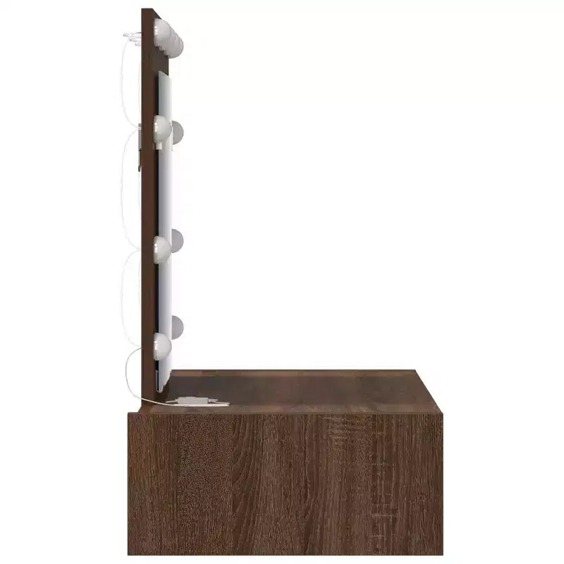 Coiffeuse moderne et minimaliste, élégante, avec miroir transparent et tiroirs de rangement astucieux, conçue pour l’organisation quotidienne