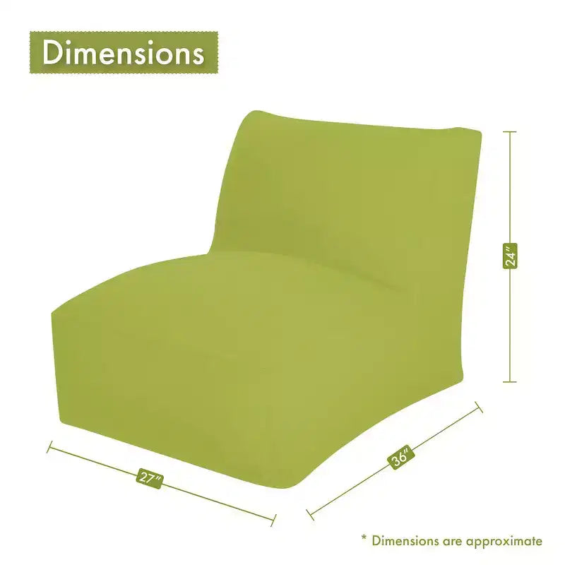 Sillón tipo puff de interior azul marino con estampado floral de damasco, cómodo sillón puff estampado