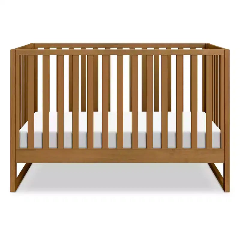 Modernes Babybett aus natürlichem Holz, sicheres Gitterbett fürs Babyzimmer