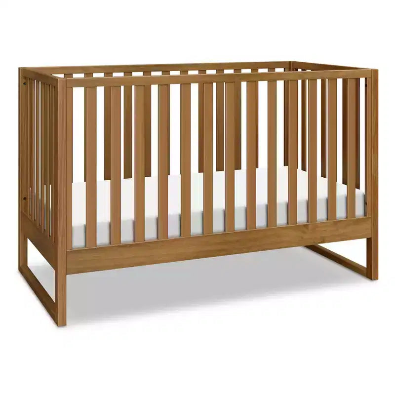 Modernes Babybett aus natürlichem Holz, sicheres Gitterbett fürs Babyzimmer
