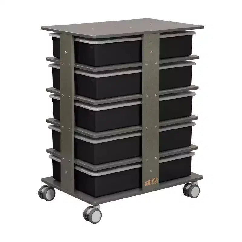 Tour de rangement mobile à 20 compartiments et 20 bacs, 5x4, mobilier pour enfants