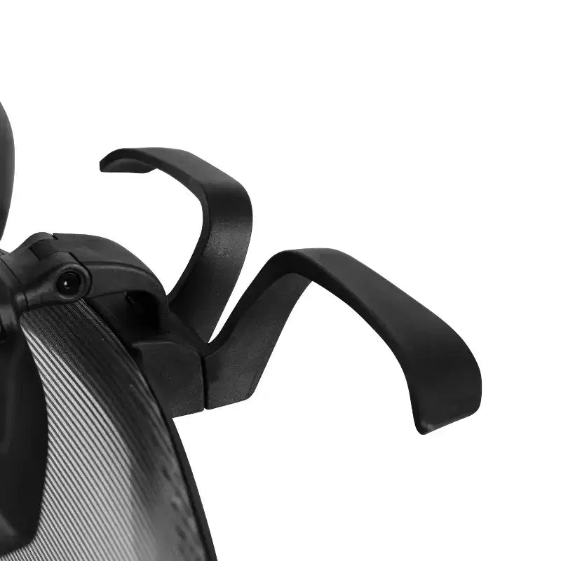 Ergonomischer Bürostuhl mit Netzbezug, Synchronmechanik, schwenkbarer, verstellbarer Kopfstütze, Lordosenstütze, Kleiderbügel und verstellbaren Armlehnen