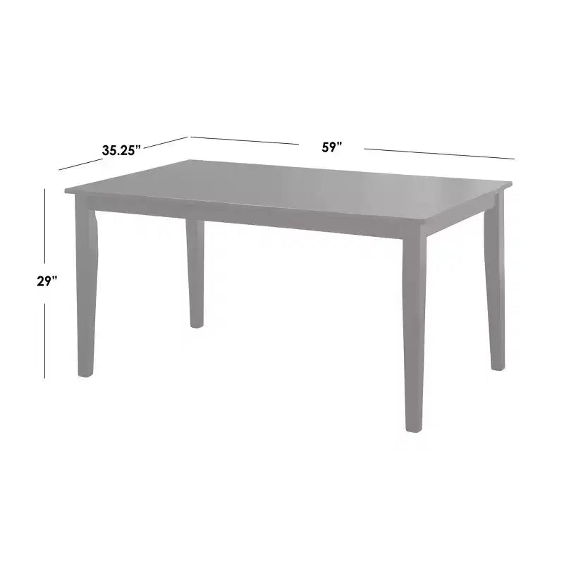 Table à manger rectangulaire en bois massif