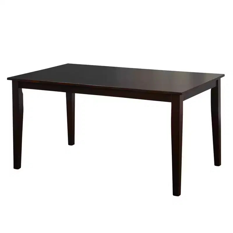 Mesa de comedor rectangular de madera maciza