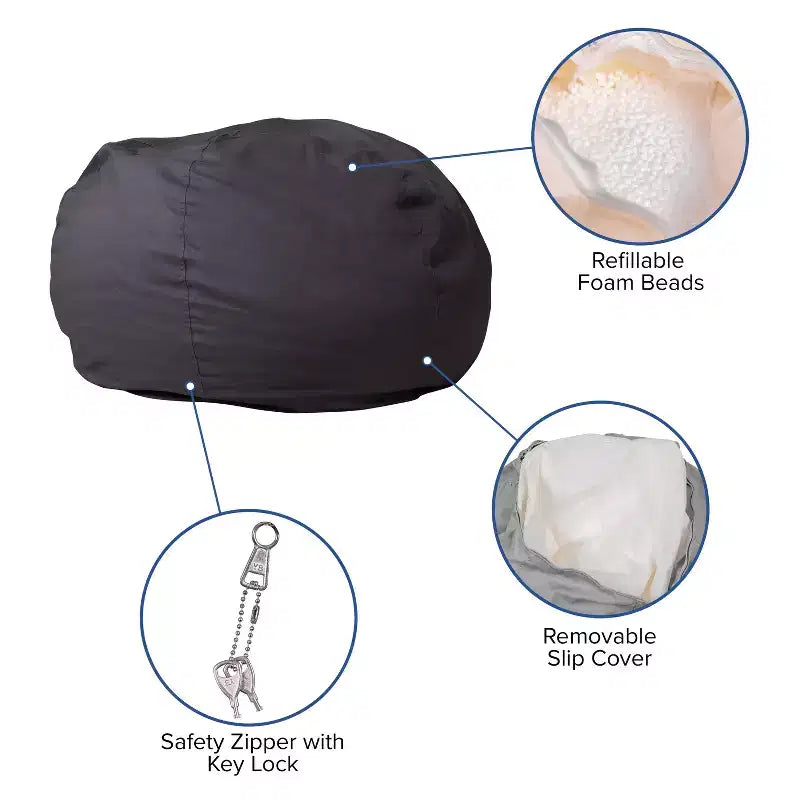 Übergroßer Sitzsack für Kinder und Erwachsene