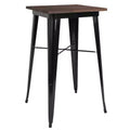 Mesa interior de bar de madera y metal de 23.75