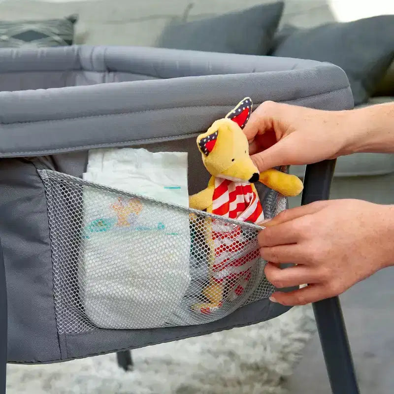 Couffin pour bébé en maille respirante, lit portable pour nourrisson avec cadre robuste