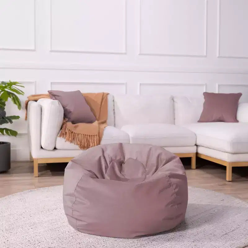 Runder Sitzsack für Kinder mit samtigem Bezug