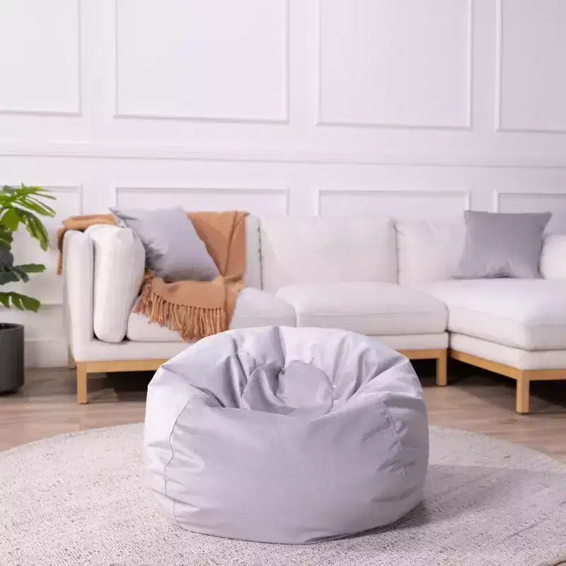 Runder Sitzsack für Kinder mit samtigem Bezug