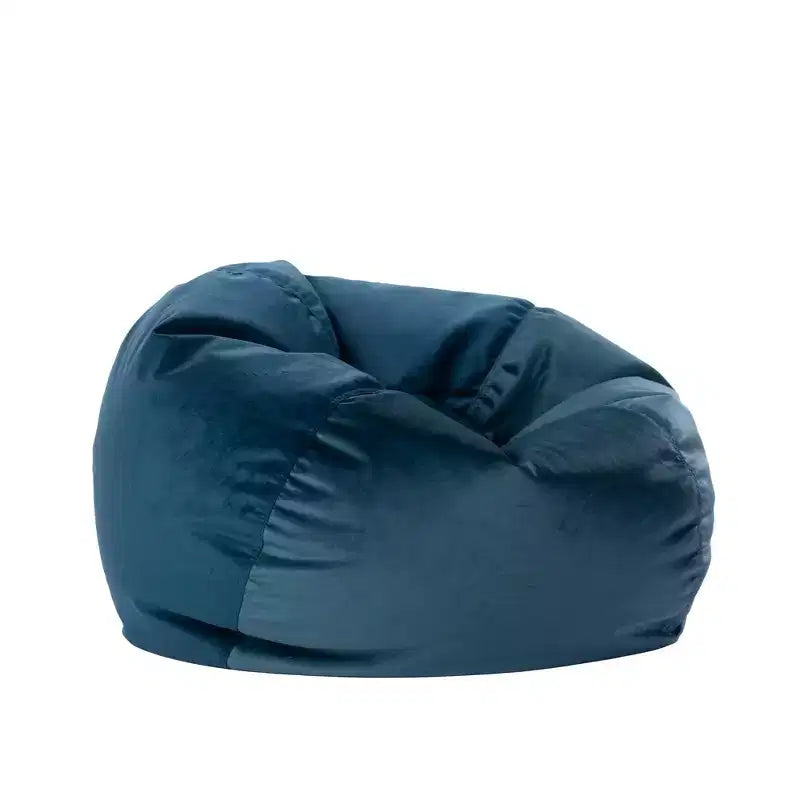 Pouf poire rond en velours pour enfants